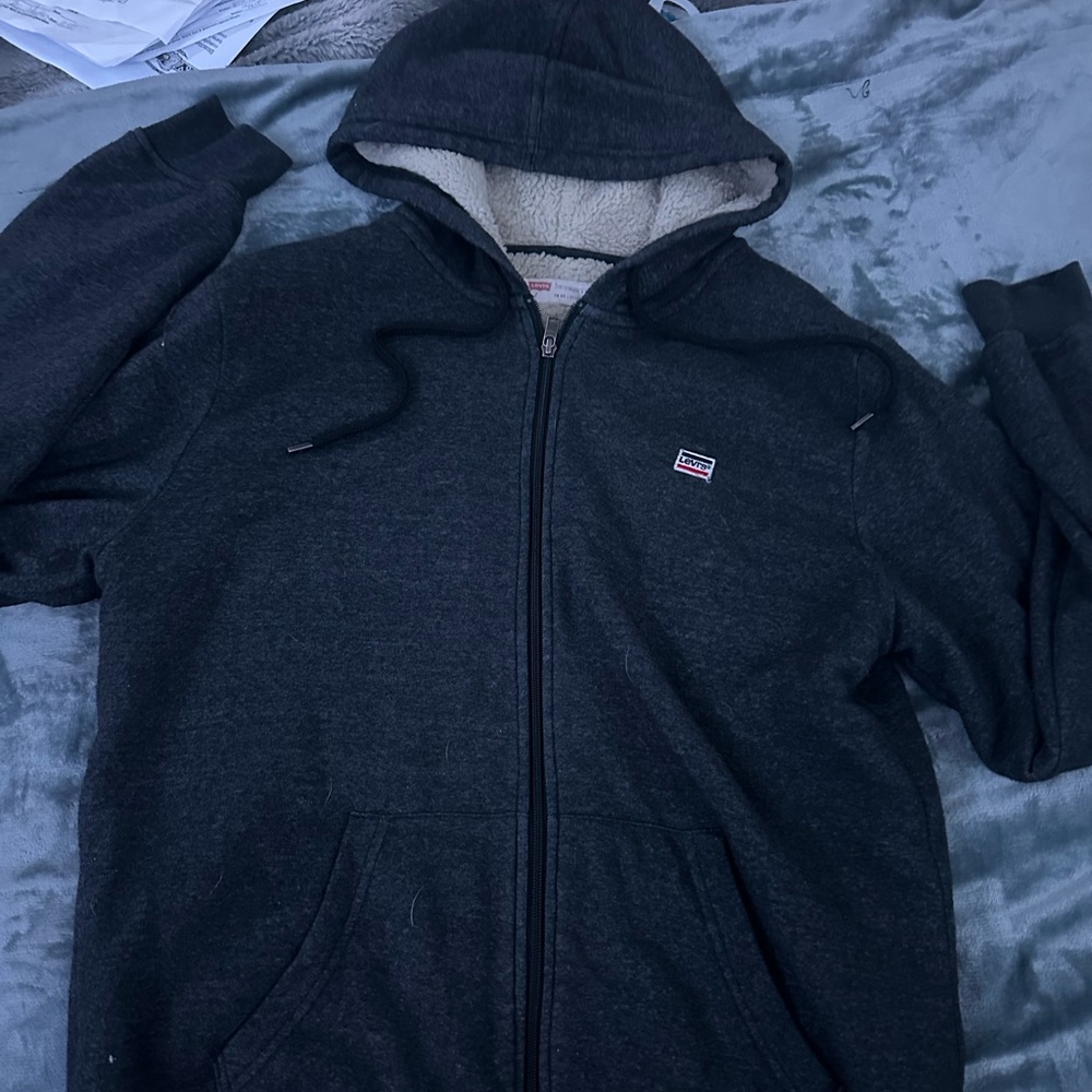 fleece lined levi’s zip up